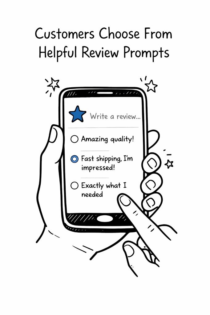 Customers Choose From Helpful Review Prompts